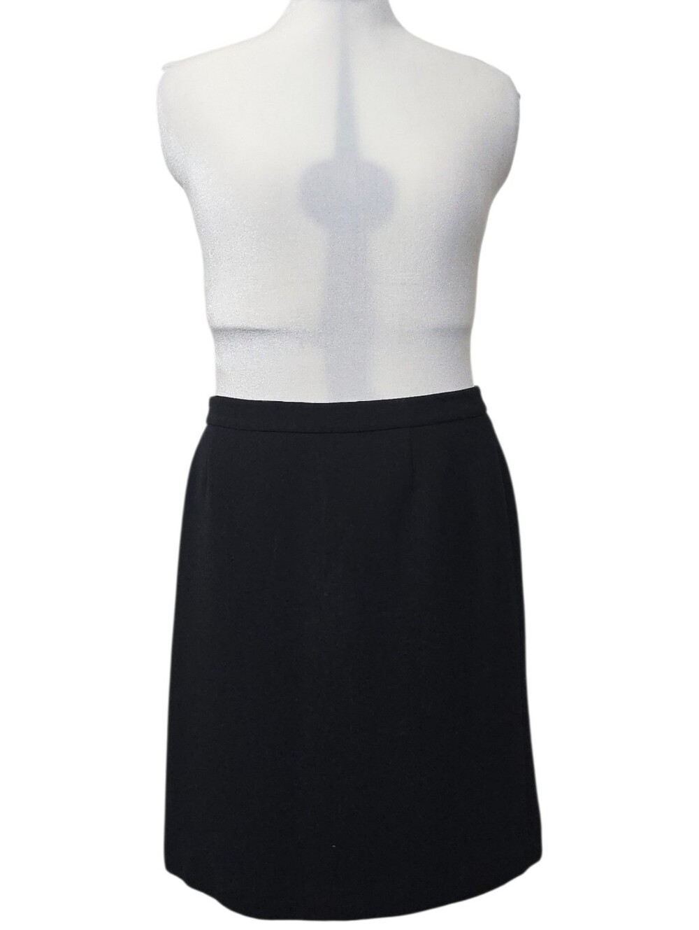 Tahari ASL Black Tailored Pencil Skirt Size 12P Classic Officewear Workwear